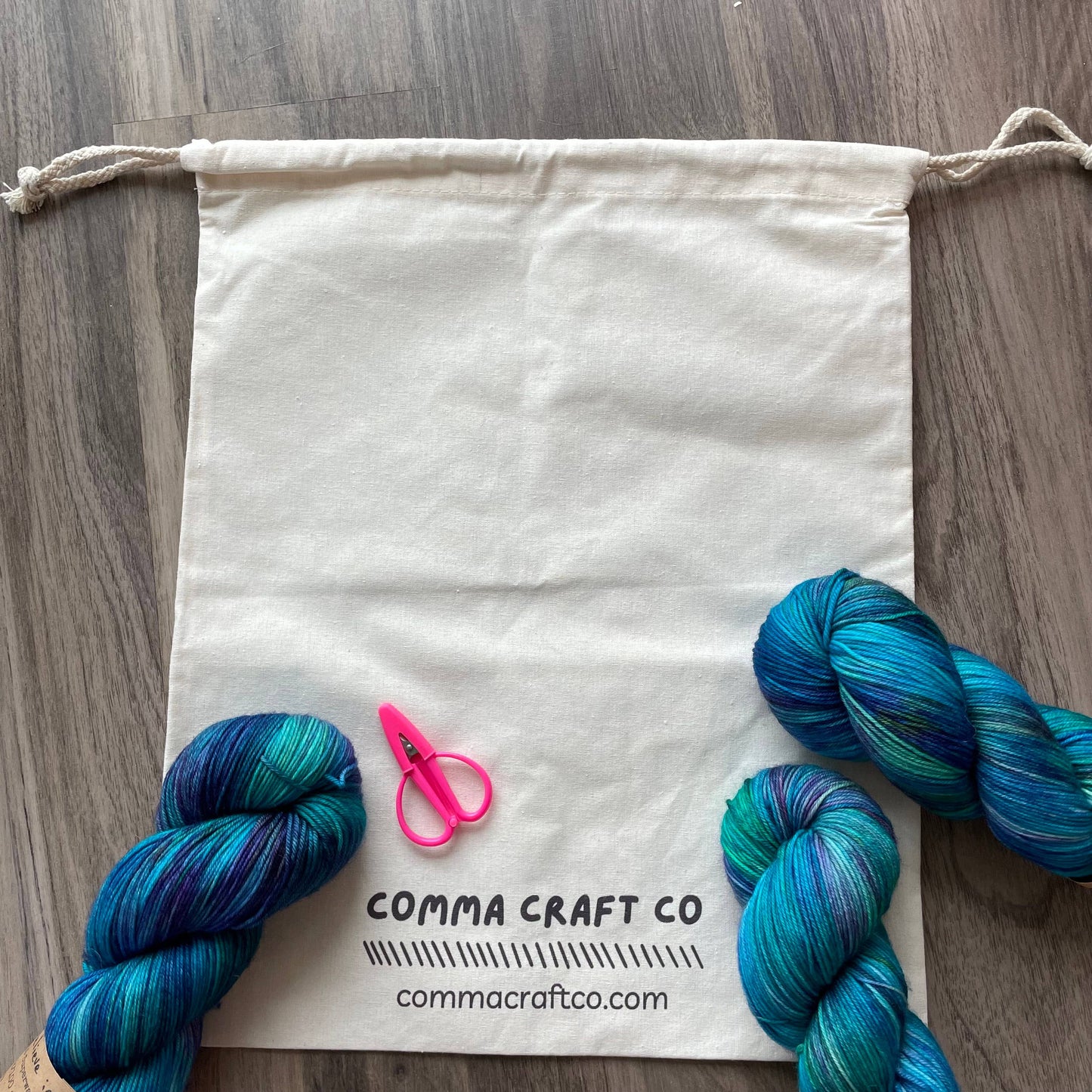 Knitting Project Bag - Organic Cotton - Slow Knitting Club