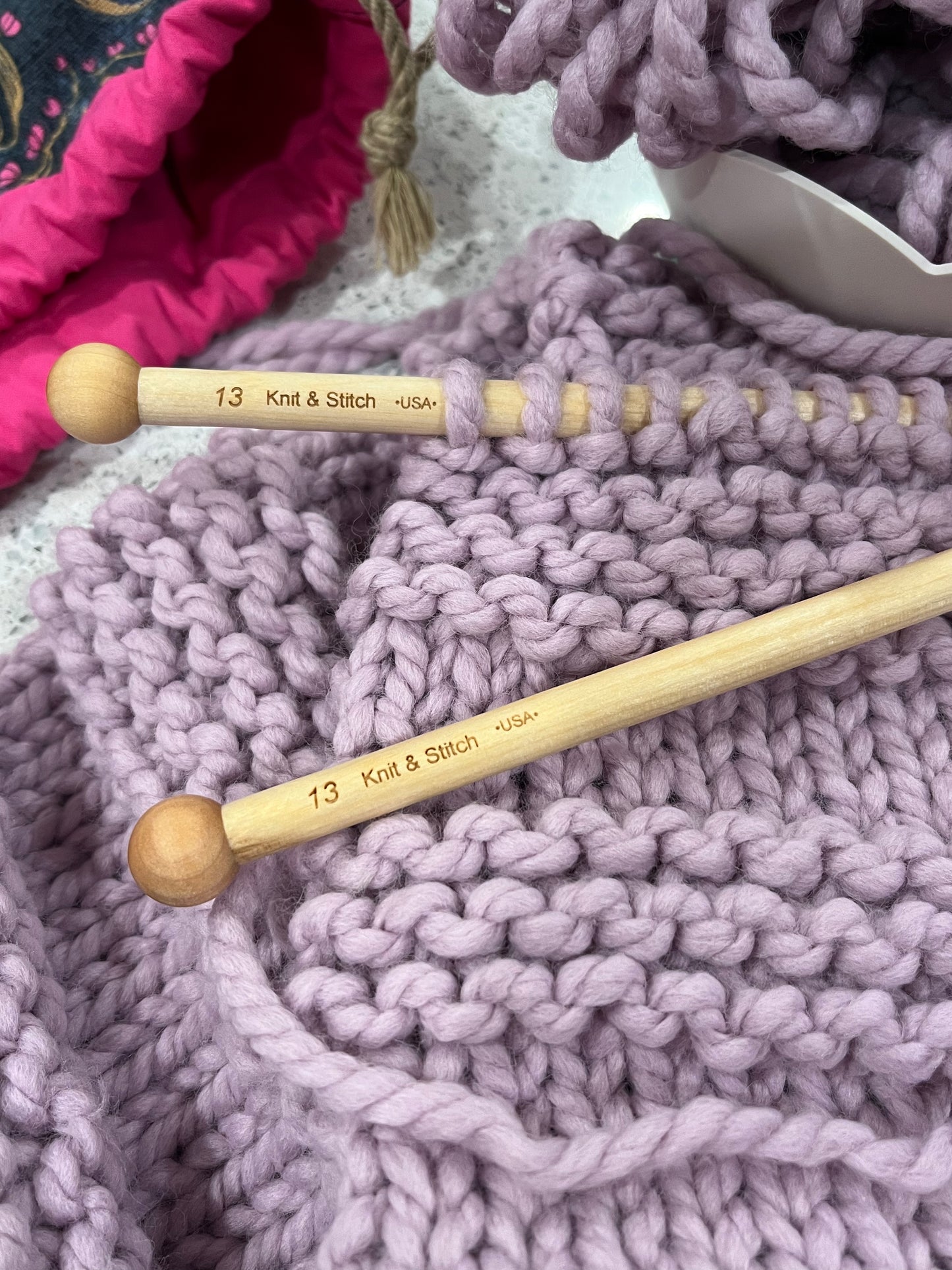 Knit & Stitch Handcrafted Birchwood Knitting Needles – 10" Straight
