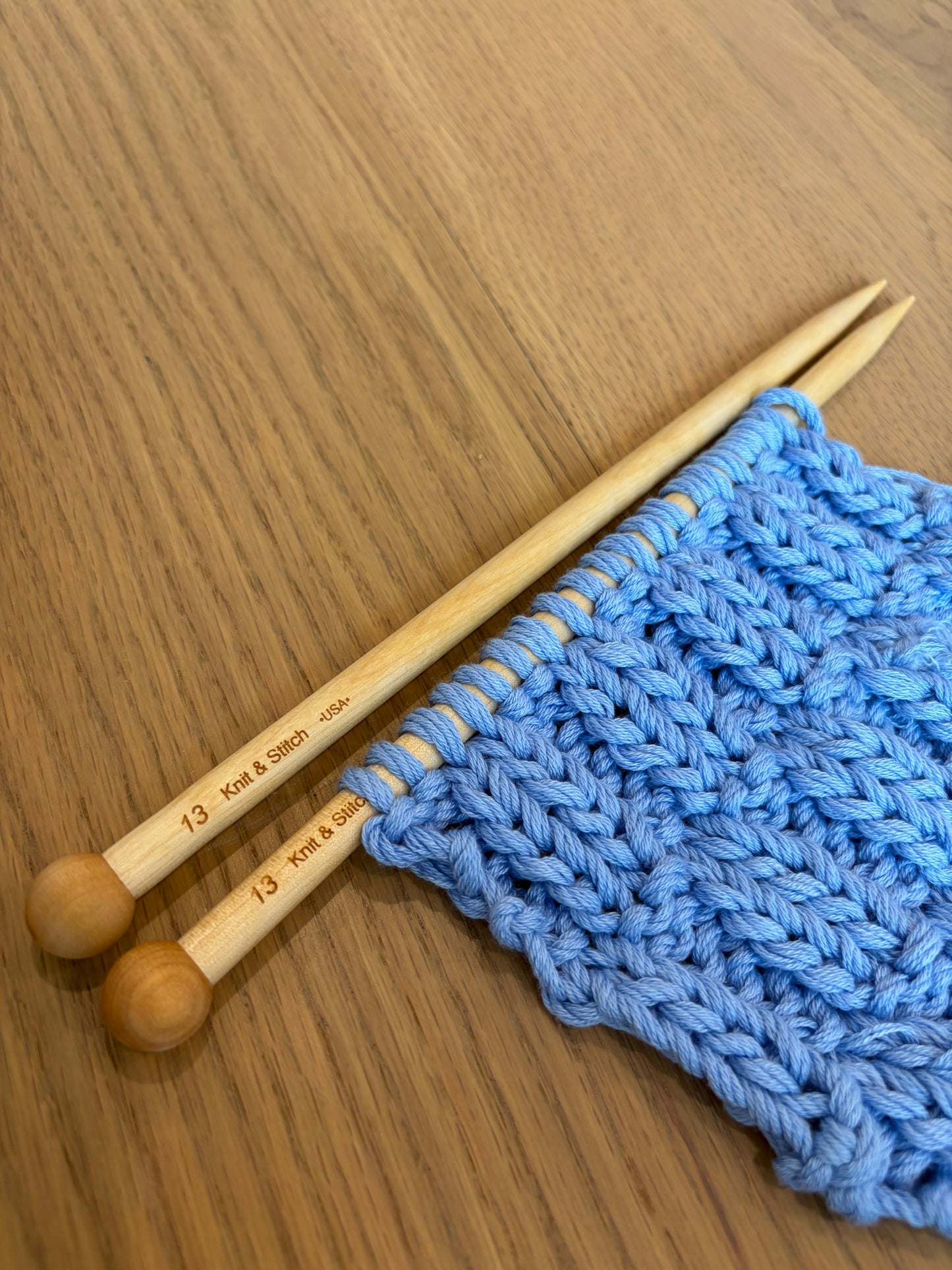 Knit & Stitch Handcrafted Birchwood Knitting Needles – 10" Straight
