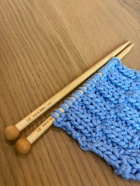 Knit & Stitch Handcrafted Birchwood Knitting Needles – 10" Straight