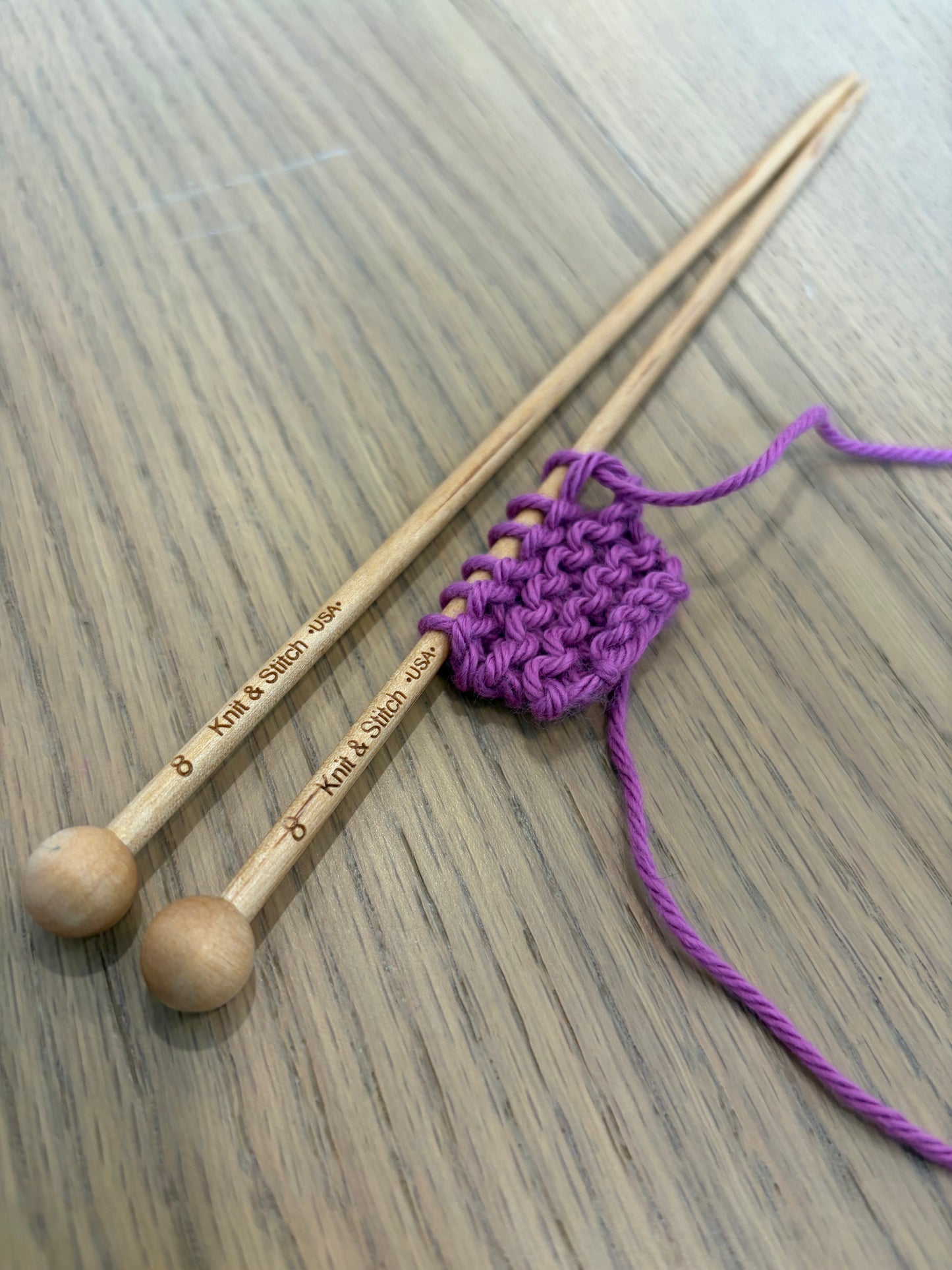 Knit & Stitch Handcrafted Birchwood Knitting Needles – 10" Straight