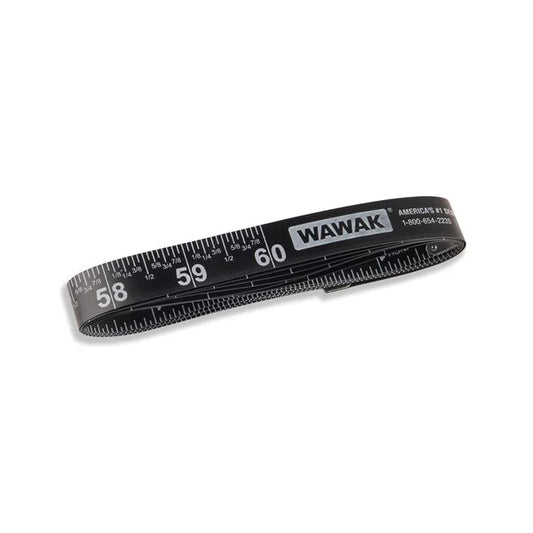 Wawak Fiberglass Fractional Inches Tape Measure - 60" - Metric/Inches - Black