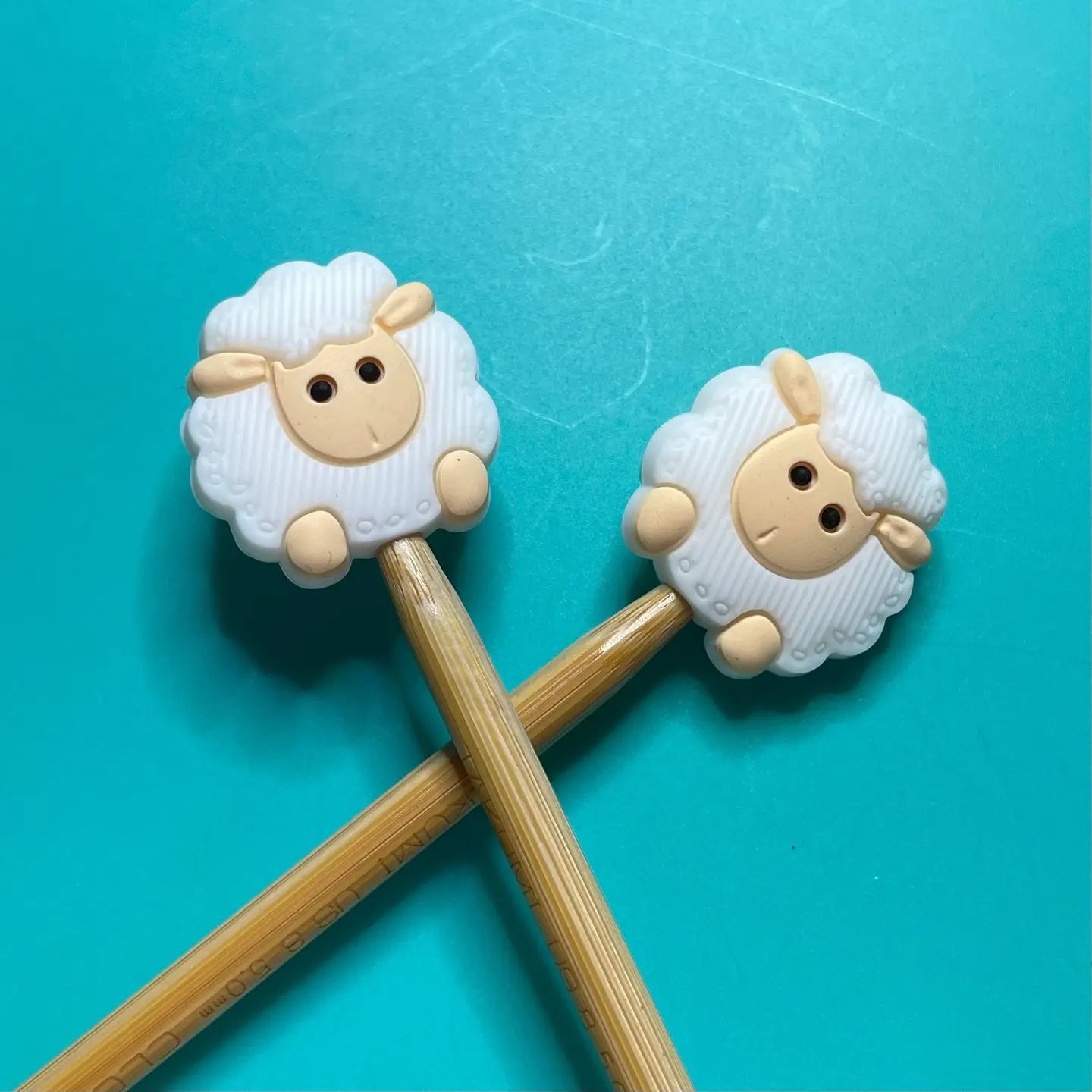 Knitting Needle Point Protectors- Sheep