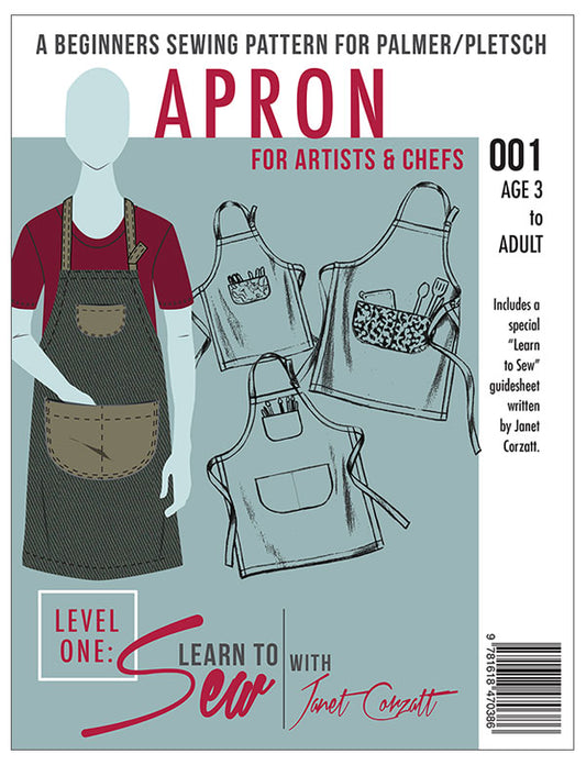 Level 1 Apron for Artists & Chefs Sewing Pattern